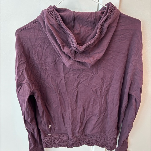 Lululemon Oversize Stress Less Sweatshirt Pullover Purple Hoodie Size 4 - Picture 9 of 15